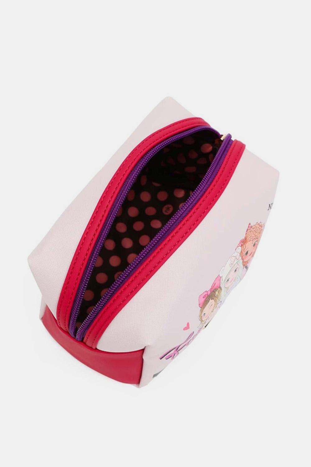Nicole Lee USA Printed Extra Large Cosmetic Pouch.