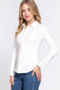 BASIC Long Sleeve Front Pocket DTY Brushed Shirt