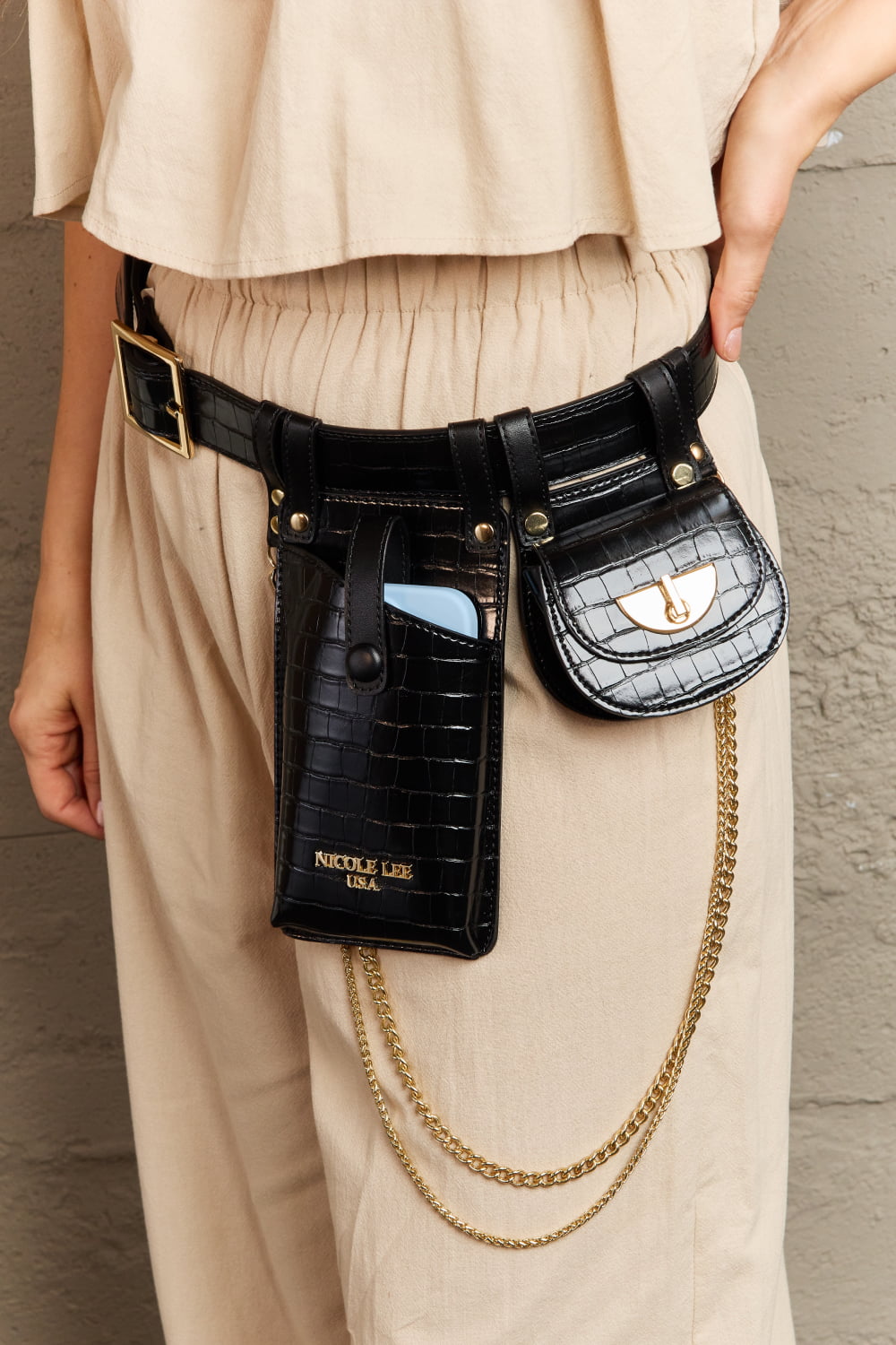 Nicole Lee USA Aurelia Belt Bag.