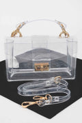 Transparent Handle Shoulder Bag