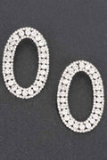 Rhinestone Hoop Earring