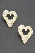 Metal Heart Earring