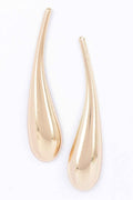 Metal Gold & Silver Teardrop Earring