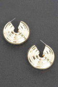 Metal Hanging Lotus Leaf Earring