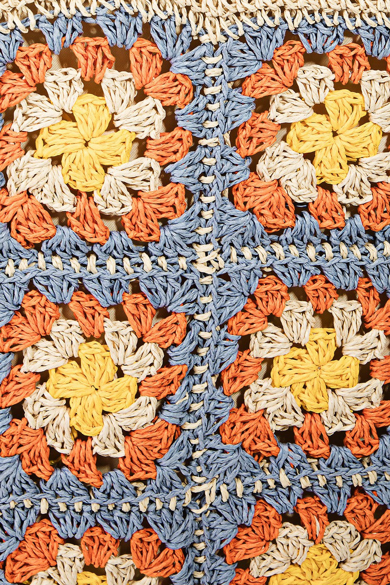 Fame Flower Braided Tote Bag.